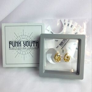Punk Youth Gold Ear Gages
